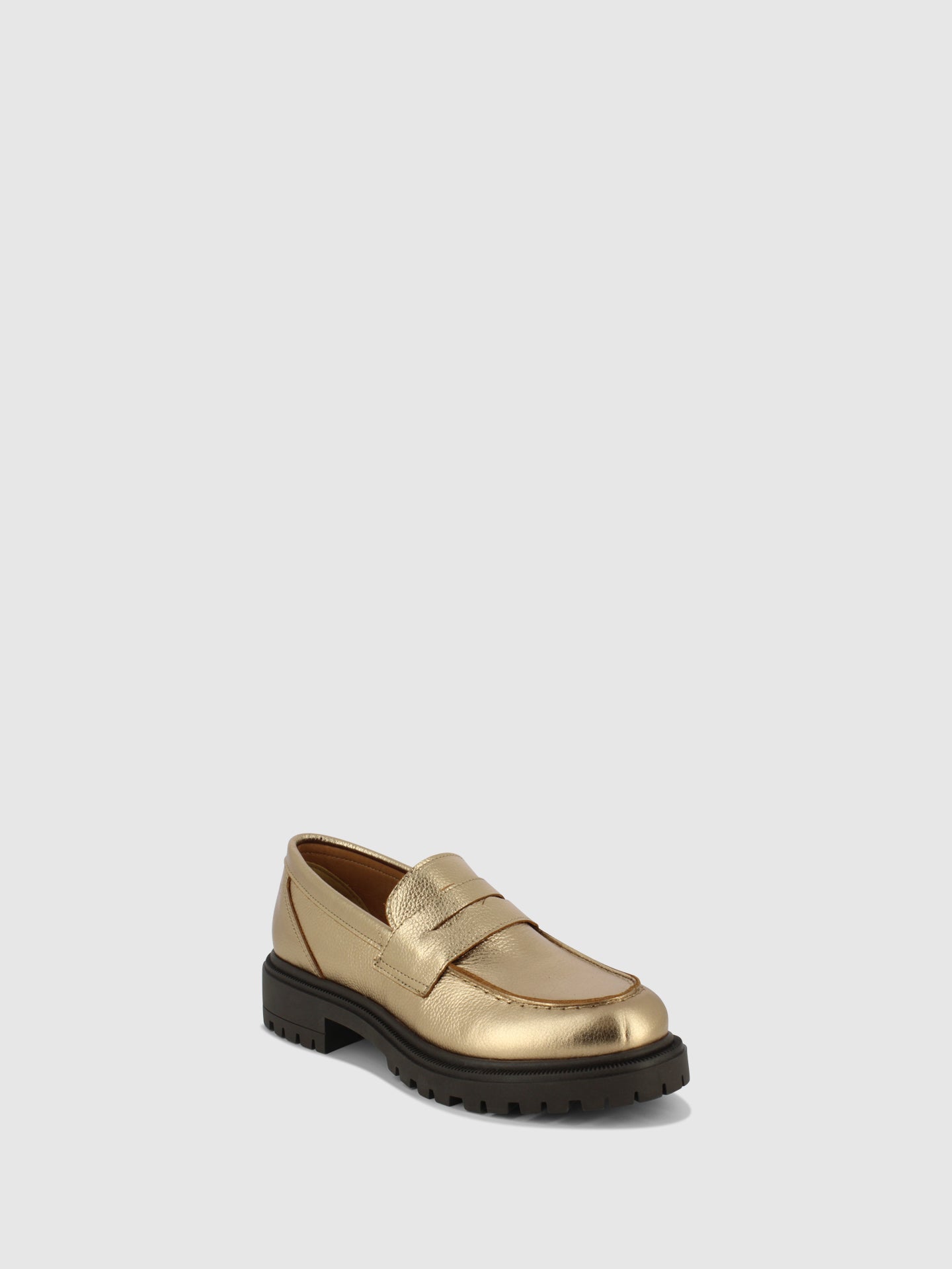 Foreva Sapatos Mocassins em Dourado